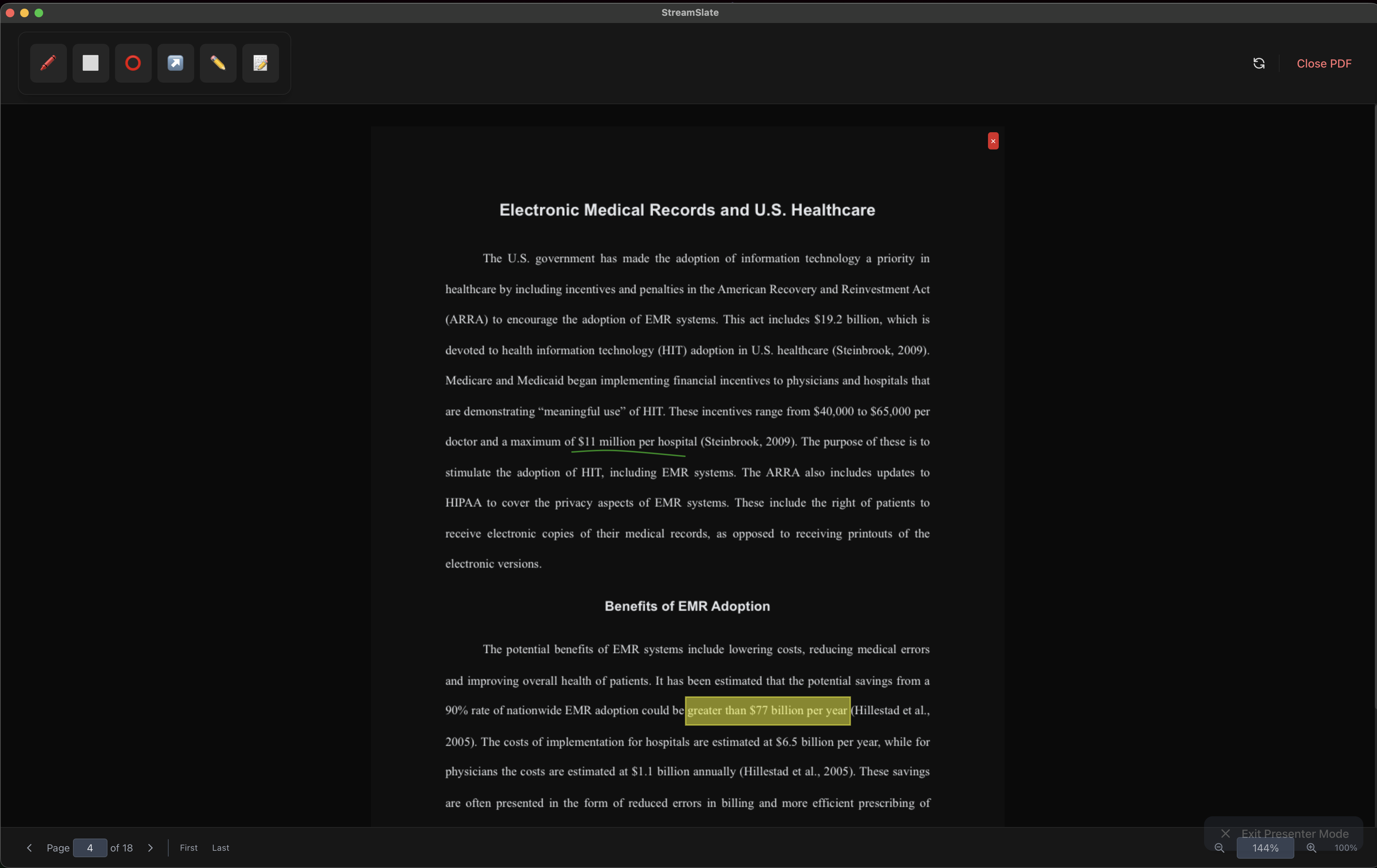 StreamSlate settings panel with presenter and capture options